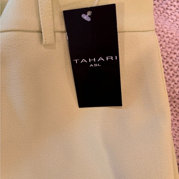 Tahari Crepe Belted jacket with matching crepe classic pants - Picture 9 of 11